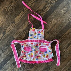 NOW DESIGNS Girls Cotton Kids Cupcake Print Apron